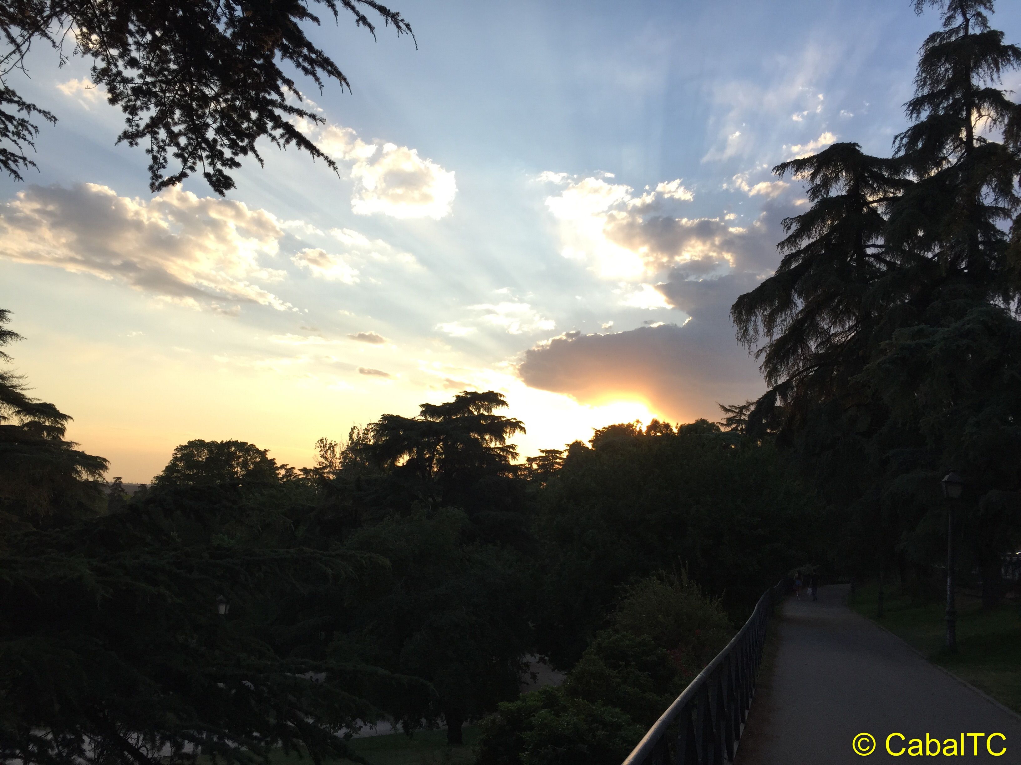 Atardecer en Madrid